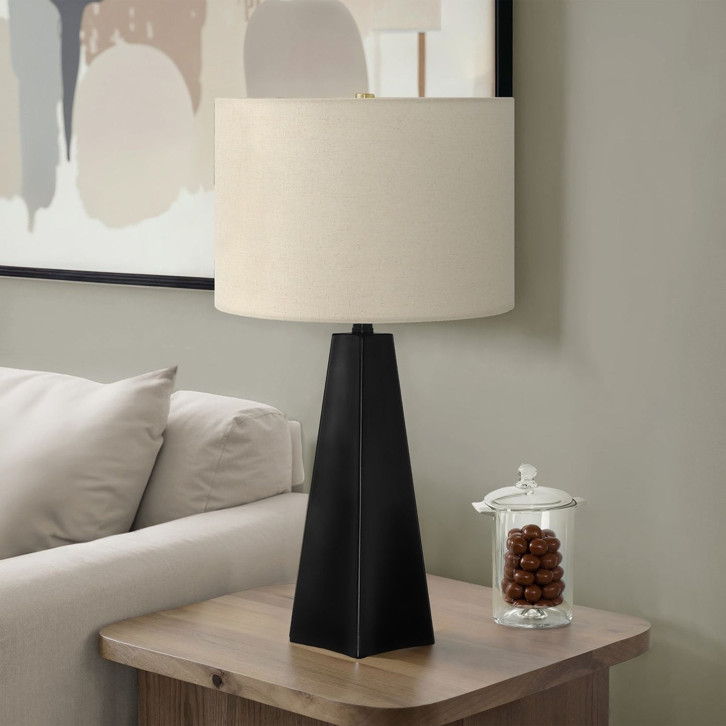 Lighting, Table Lamp, Resin, Modern - Black