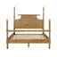Queen Bed Turned Legs - Natural