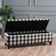 Contemporary Storage Ottoman With Seating And Storage - Black