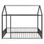 Metal Bed House Bed Frame With Fence