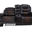 Nikko - Console Loveseat With Dual Recliners