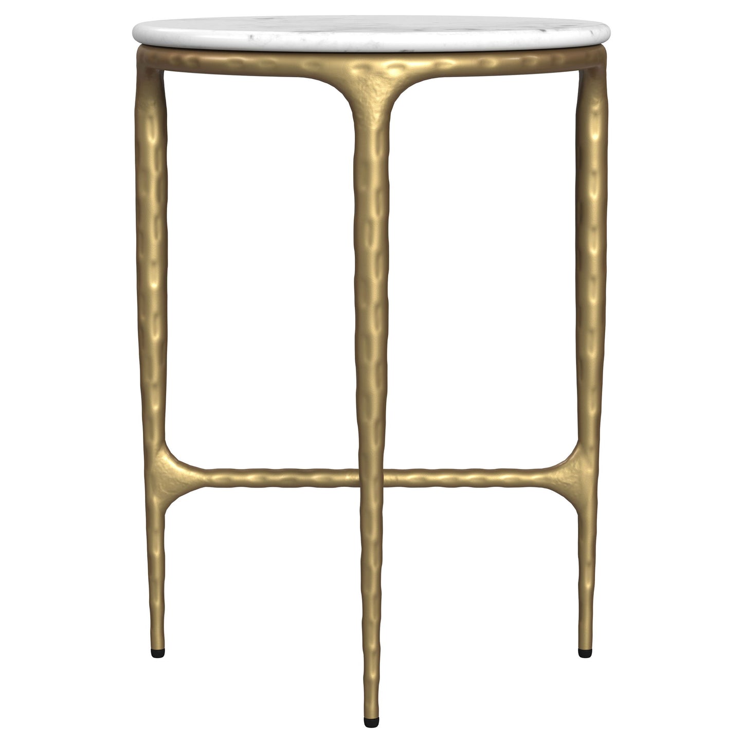 Prussia - Round Side Table - White Marble