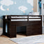 Loft Bed With Cabinet And Shelf