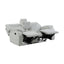 Chablis - Reclining Console Loveseat - Mist Gray