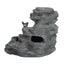 Concrete Rock Waterfall Fountain With LED Lights, Outdoor Garden Decor