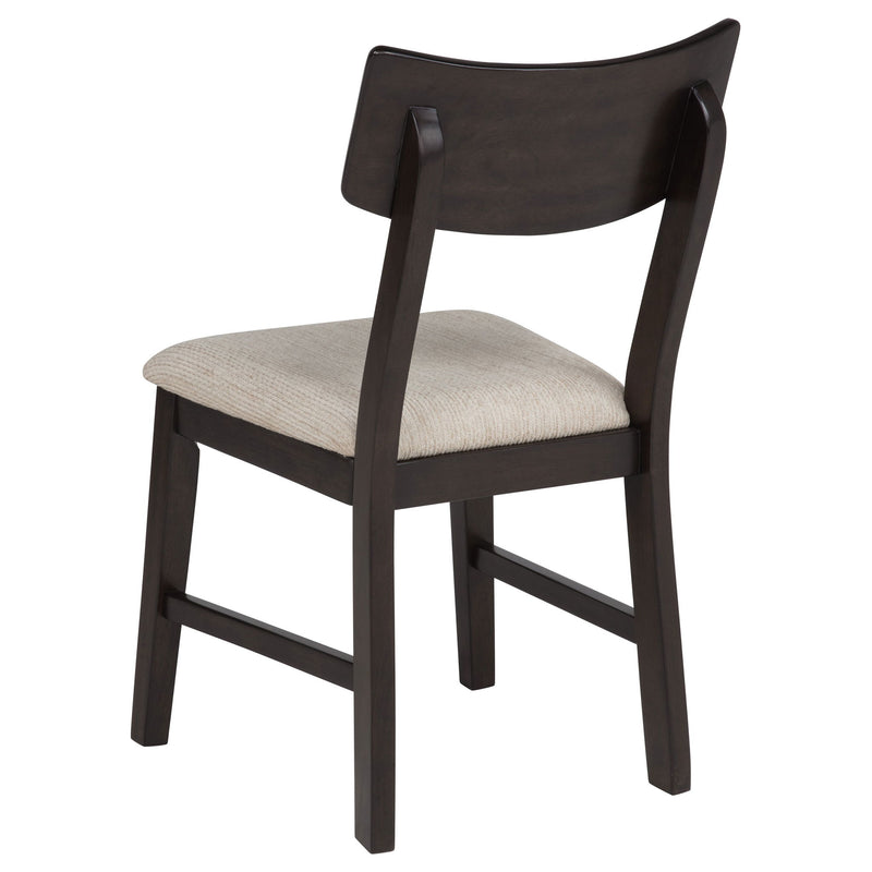 Jackie - 5 Piece Dining Set With Drop Leaf Table And Side Chairs - Dark Coffee