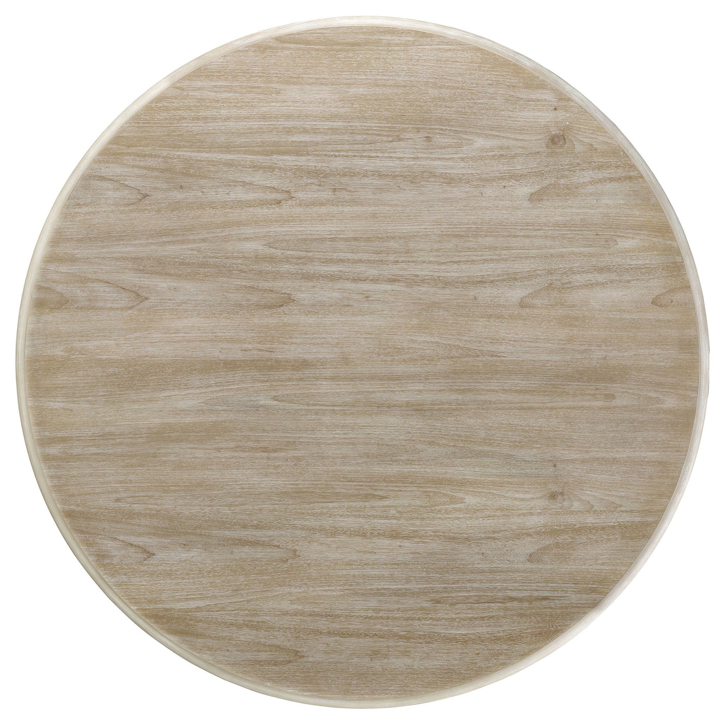 Verdugo - Round Dining Table With Pedestal Base - White Washed
