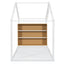 Bed House Frame With Shelves And Lights