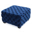 Modern Glam Ottoman With Upholstery And Button Tufted Design
