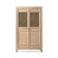 Arden - 2 Door Bookcase Storage Cabinet - Natural