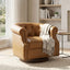 360° Swivel Accent Chair With Curved Back