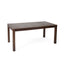 Acacia Wood Outdoor Dining Table With Slatted Top - Dark Brown