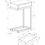 Accent Table, C - Shaped Contemporary & Modern Elegant Design
