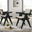 Jasper - 7 Piece Round Dining Room (Set of 7) - Ebony Black