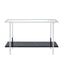 Angwin - Mirrored Faux Marble Console Table - Multi