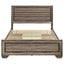Queen Storage Bed With Underbed Drawers - Brown