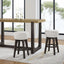 Backless Bar Stools With Soft Cushion (Set of 2) - Brown