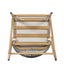 Outdoor 26" Counter Height Metal Frame Counter Stools With Scallop Shaped Backrest & Water Resistant Cushions