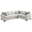 Radison - Upholstered Sectional Sofa With Hidden Sleeper - Greige