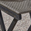 Outdoor Folding Acacia Wood Barstools With Rattan Backrest And Seat