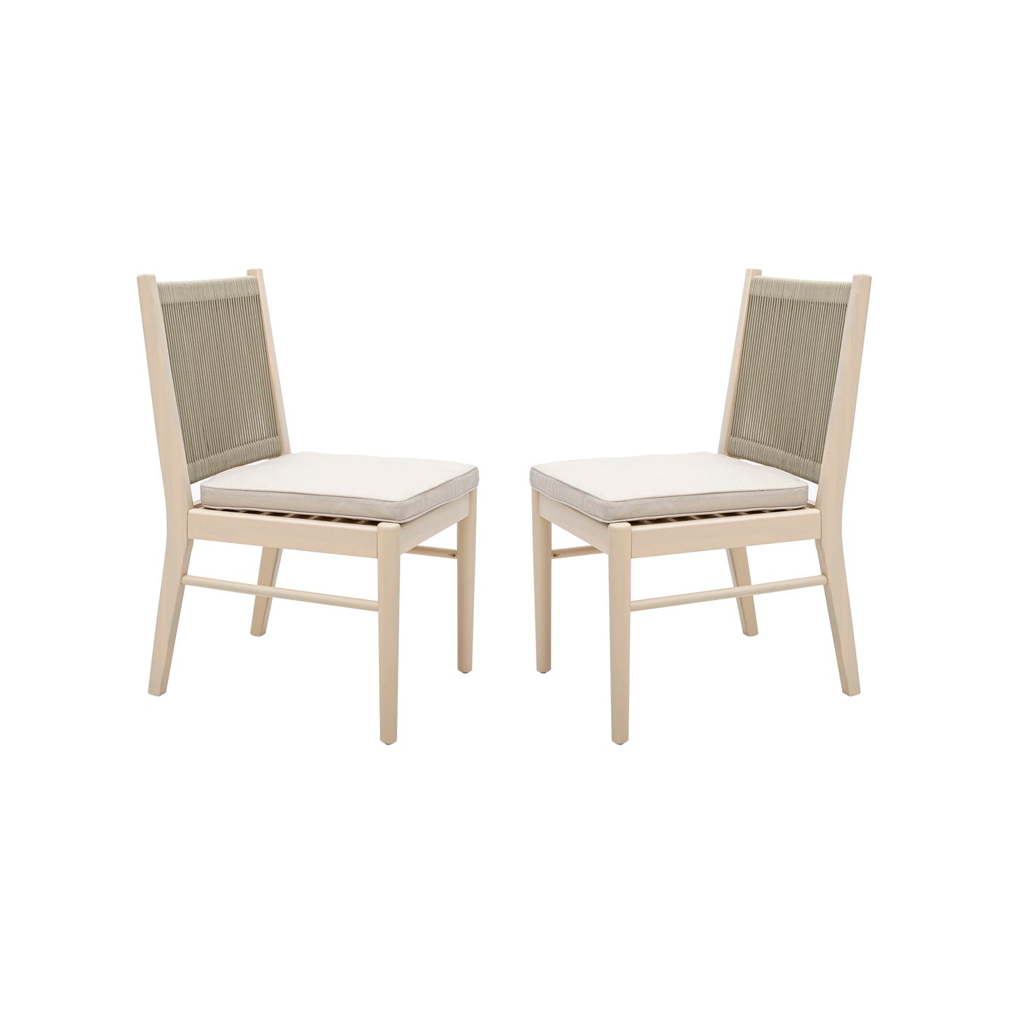 Cordoba - Dining Chair (Set of 2) Comfortable Armless Chairs - Beige