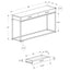 Accent Console Table For Entryway, Storage Drawers, Contemporary & Modern