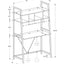 Computer Desk For Home Office, Laptop, Leaning, Storage Shelves, Contemporary & Modern - White
