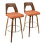Trilogy - Mid Century Modern Barstool (Set of 2)