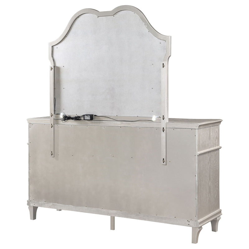 Colwood - 9 Drawer Dresser With Mirror - Silver