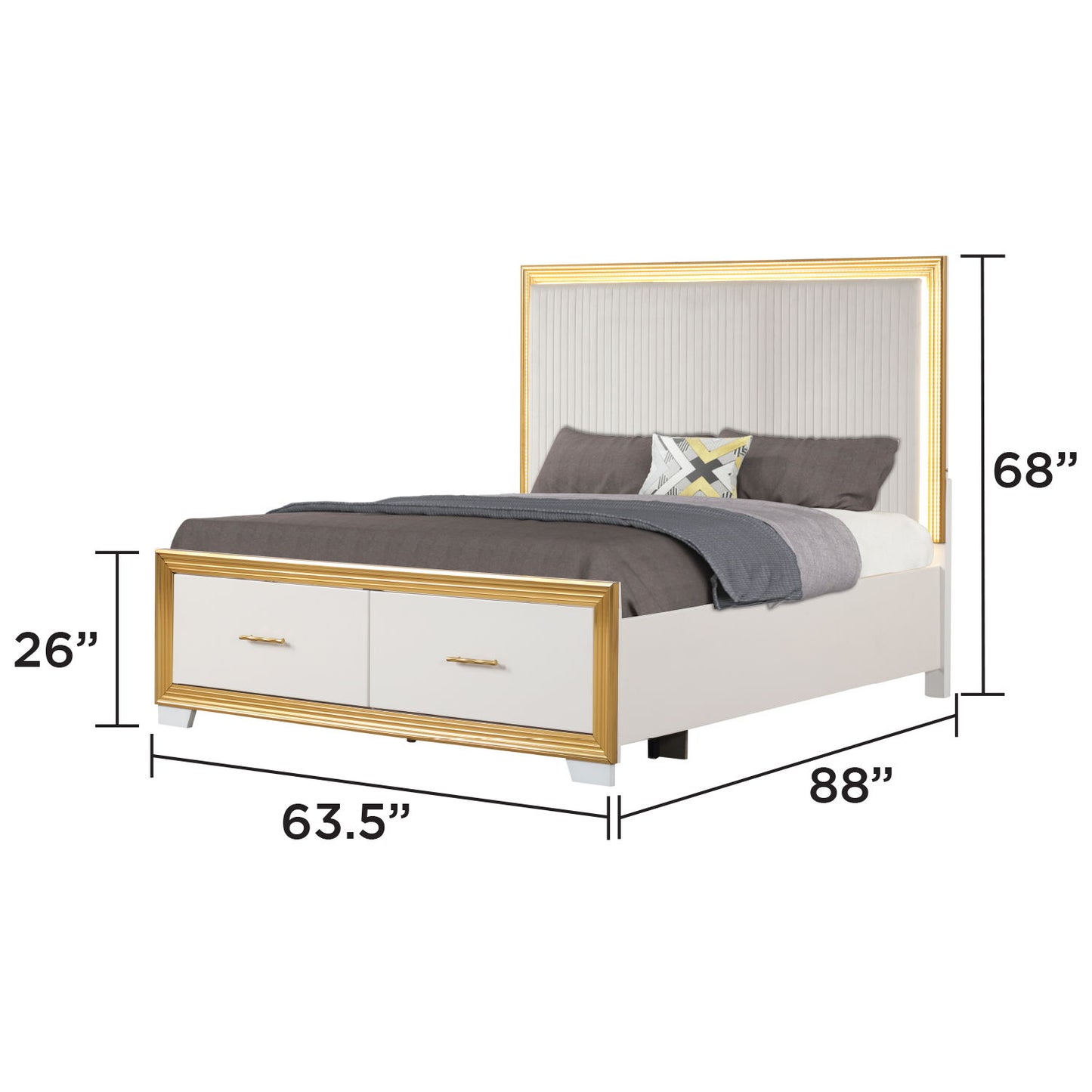 Obsession - Bedroom Set With LED