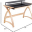 Bentley - Mid-Century Modern Office Desk - Natural / Black