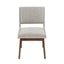 Boomerang - Dining Side Chair With Upholstered Cushions (Set of 2) - Light Gray