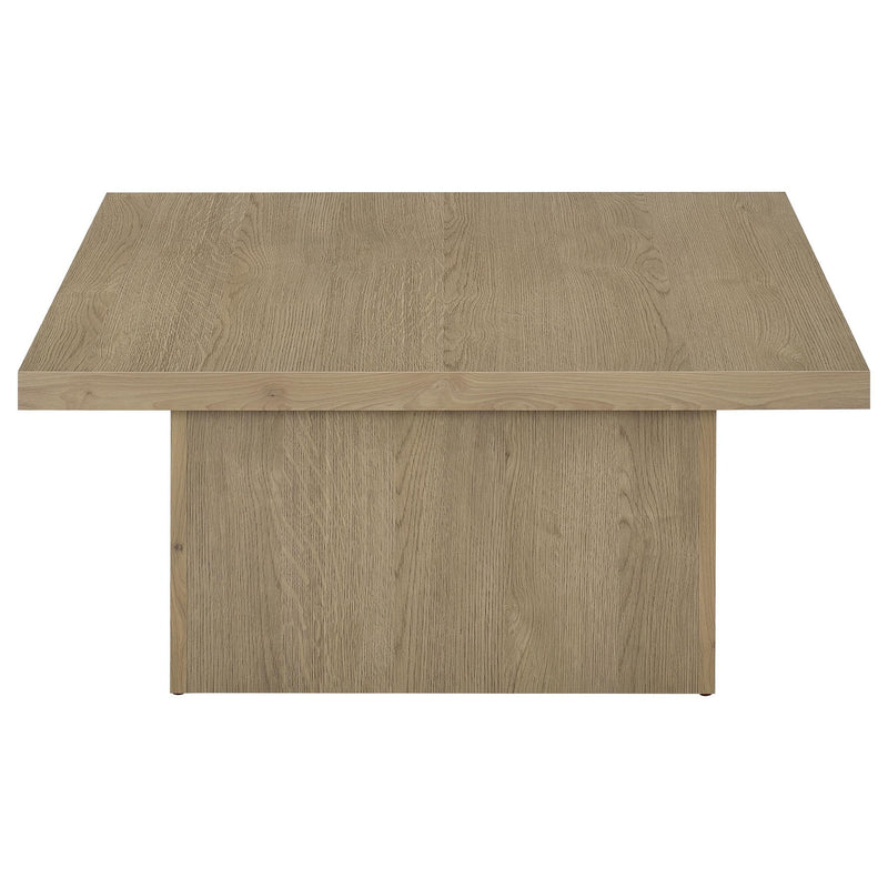 Eldridge - Coffee Table Set With Chunky Square Tops