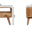 Mini Curved Media Unit - Oak