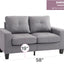 Upholstered Track Arm Loveseat For Cozy Spaces