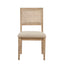 Modern Armless Dining Chair With Cane Back (Set of 2)