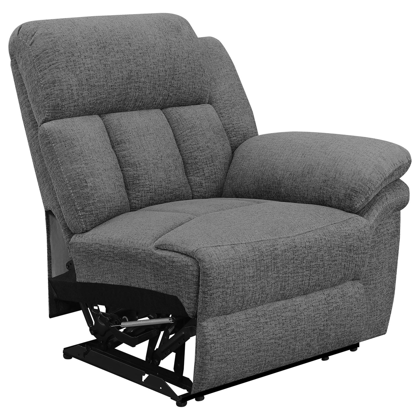 Divine - 5 Piece Power Reclining Home Theater Seating Set With Memory Foam Cushions And Storage Consoles