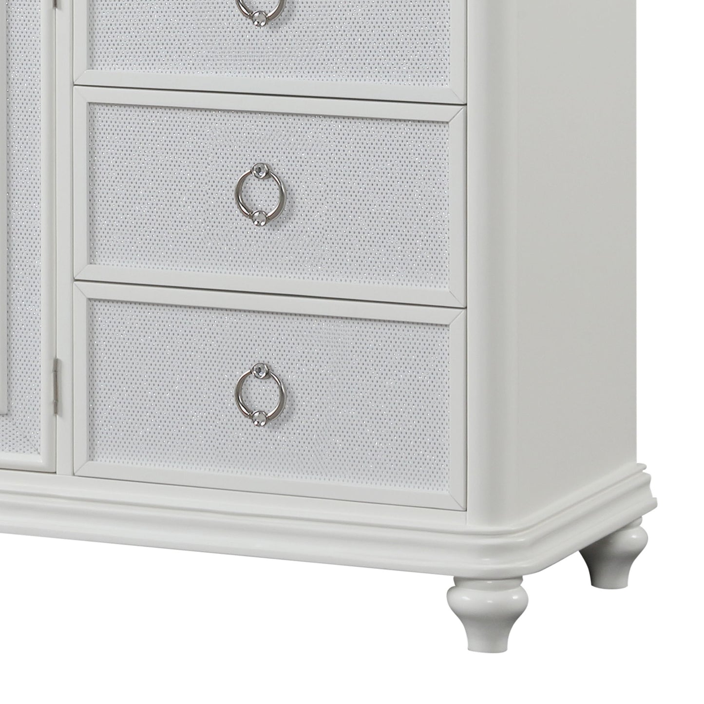Abigale - 6 Drawer Dresser With LED (Includes Dresser Only, Mirror Not Included) - White