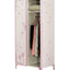 Priya II - Synthetic Leather Purple Wardrobe - Purple / White