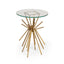 Table With Sunburst Design - Gold