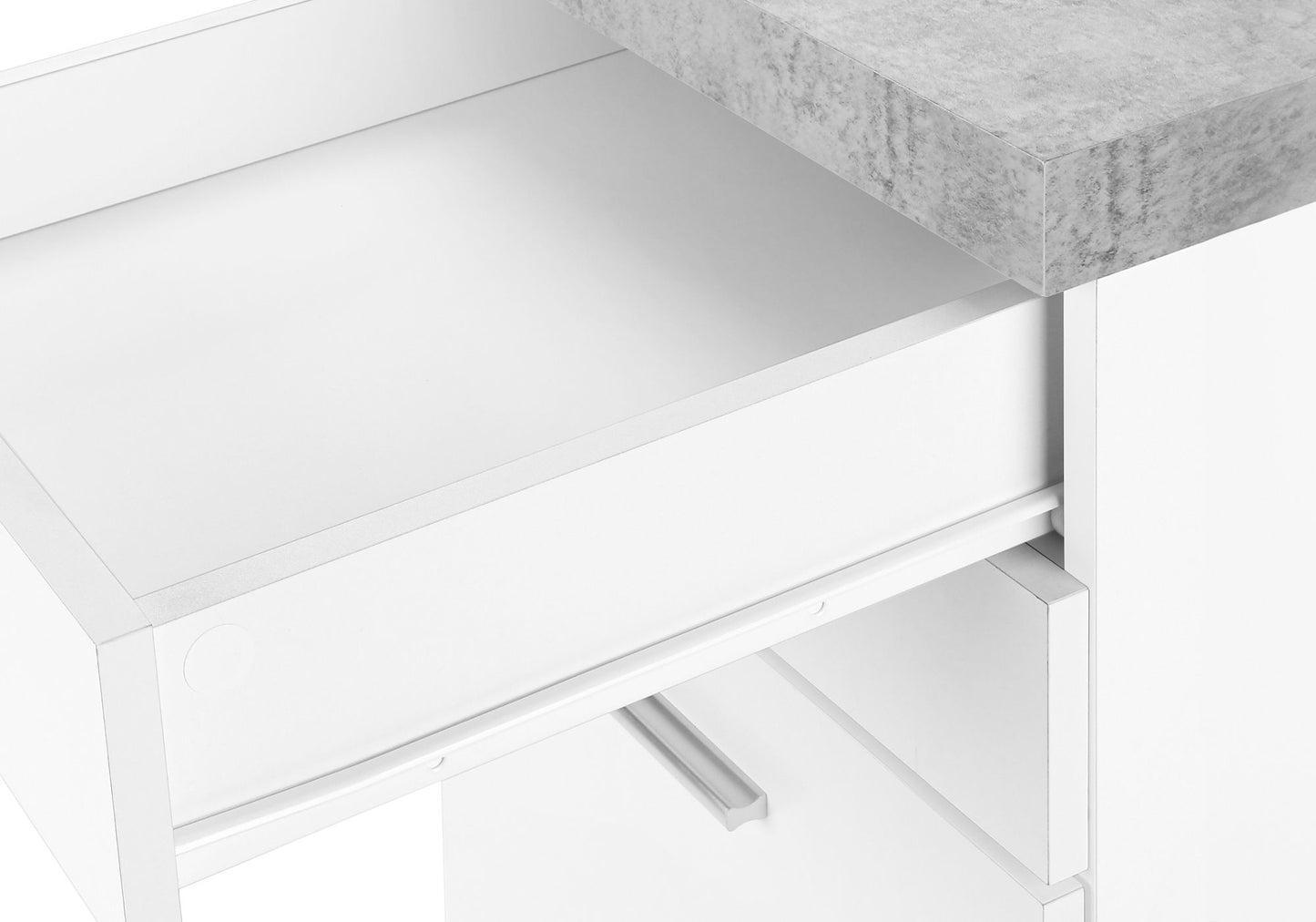 File Cabinet Rolling Mobile Storage Drawers Printer Stand For Office