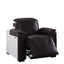 Misezon - Top Grain Leather Power Motion Recliner - Dark Brown
