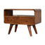 Solid Wood Curved Media Unit