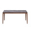 Bevis - Engineered Stone Top Dining Table - Walnut