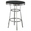 Round Bar Table With Retro Design - Black