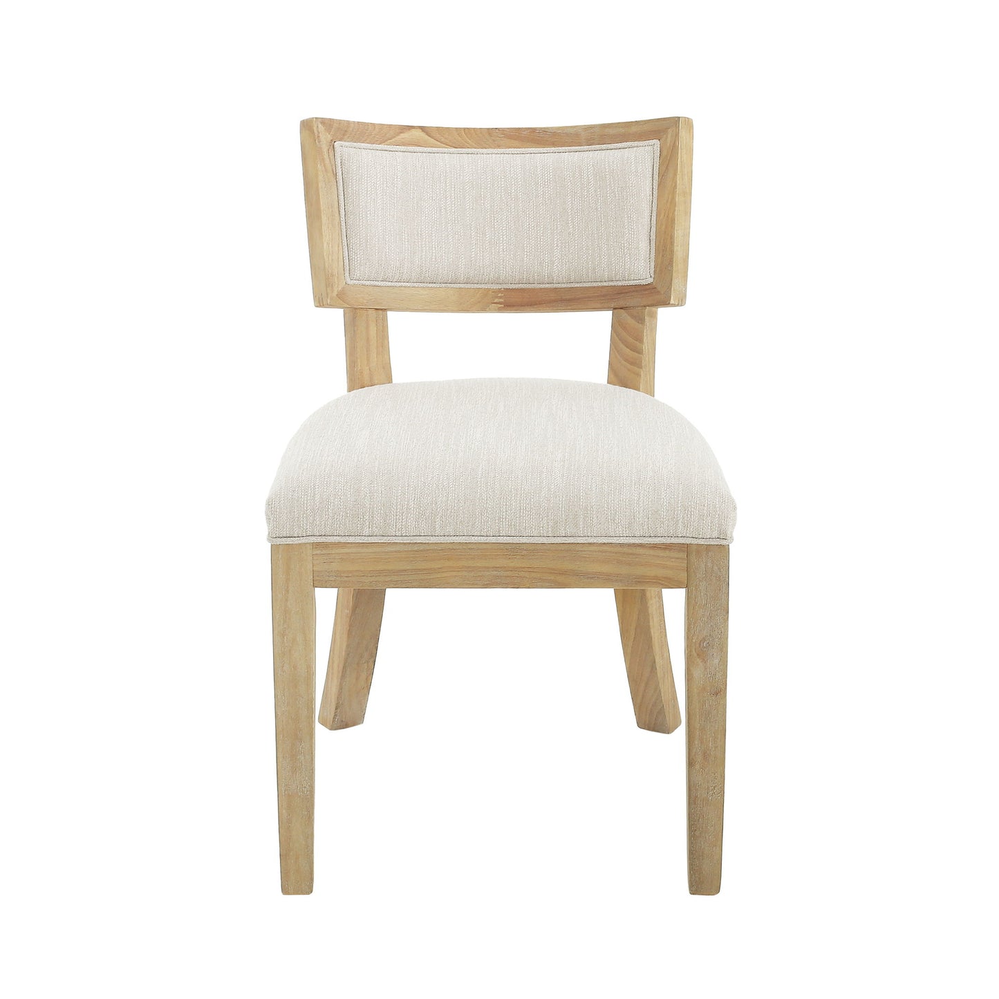 Farmhouse Style Fabric Upholstered Side Dining Chair Set