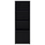 Sloat - 3 Shelf Media Tower With Cabinet Storage - Black