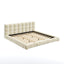 Upholstered Platform Bed Frame With Tufted Headboard