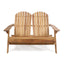 Outdoor Adirondack Rocking Loveseat With Hand Crafted Details