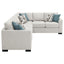 Radison - Upholstered Sectional Sofa With Hidden Sleeper - Greige